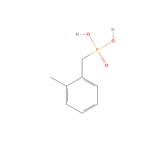2-METHYLBENZYLPHOSPHONIC ACID (CAS: 18896-56-5) - Chemical Structure and Molecular Formula 