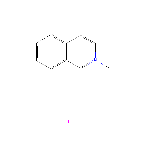 2-Methylisoquinoliniumiodide (CAS: 3947-77-1) - Chemical Structure and Molecular Formula 