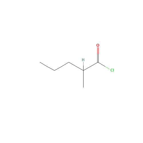 2-METHYLVALERYL CHLORIDE (CAS: 5238-27-7) - Chemical Structure and Molecular Formula 
