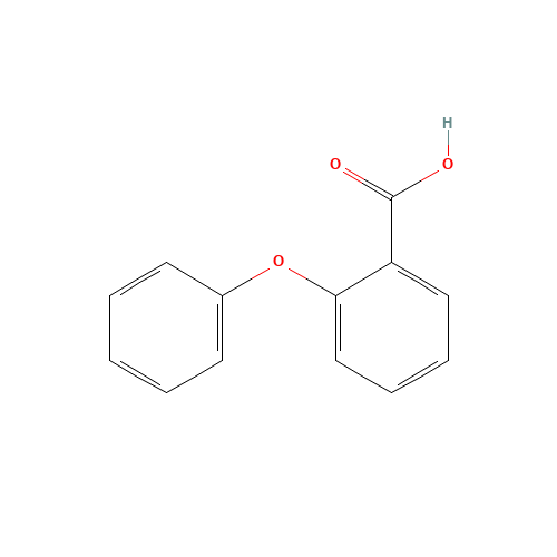 2-PHENOXYBENZOIC ACID (CAS: 2243-42-7) - Chemical Structure and Molecular Formula 