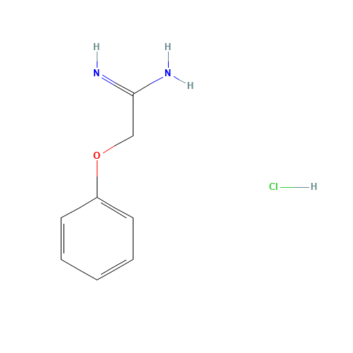 2-PHENOXYACETAMIDINE HYDROCHLORIDE (CAS: 67386-38-3) - Chemical Structure and Molecular Formula 