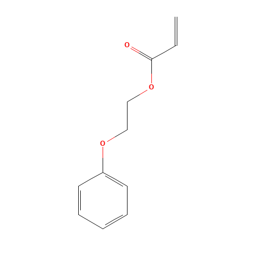 2-PHENOXYETHYL ACRYLATE (CAS: 48145-04-6) - Chemical Structure and Molecular Formula 