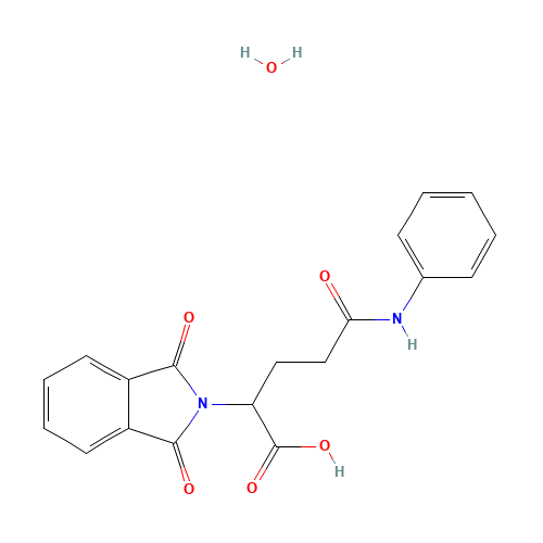 2-PHTHALIMIDOGLUTARANILIC ACID (CAS: 52604-91-8) - Chemical Structure and Molecular Formula 