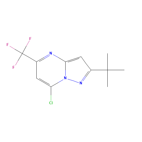 2-TERT-BUTYL-7-CHLORO-5-(TRIFLUOROMETHYL)PYRAZOLO[1,5-A]PYRIMIDINE (CAS: 175203-38-0) - Related Chemical Product