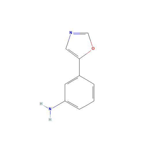 3-(1,3-OXAZOL-5-YL)ANILINE (CAS: 157837-31-5) - Chemical Structure and Molecular Formula 