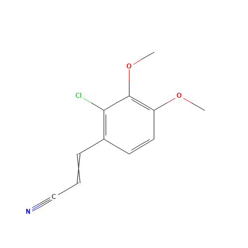 3-(2-CHLORO-3,4-DIMETHOXYPHENYL)ACRYLONITRILE (CAS: 175136-03-5) - Related Chemical Product