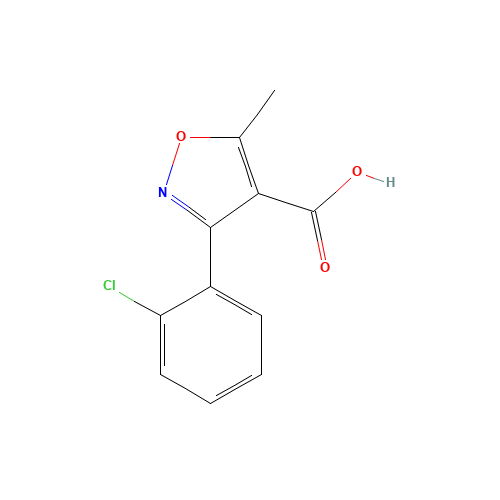 3-(2-Chlorophenyl)-5-methylisoxazole-4-carboxylic acid (CAS: 23598-72-3) - Related Chemical Product