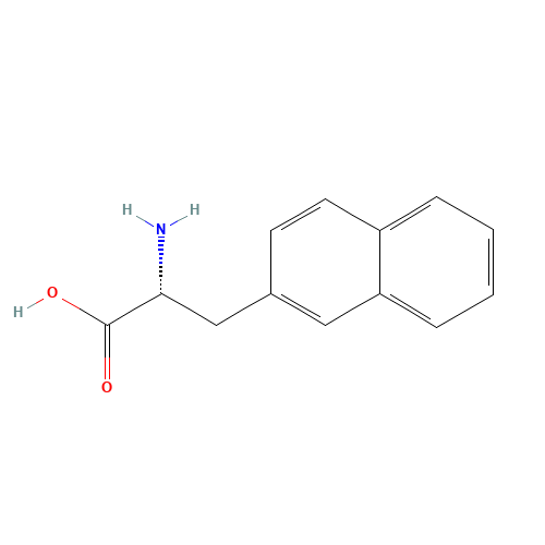 3-(2-Naphthyl)-D-alanine (CAS: 76985-09-6) - Chemical Structure and Molecular Formula 