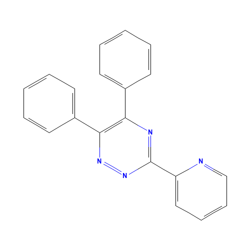 3-(2-PYRIDYL)-5,6-DIPHENYL-1,2,4-TRIAZINE (CAS: 1046-56-6) - Related Chemical Product