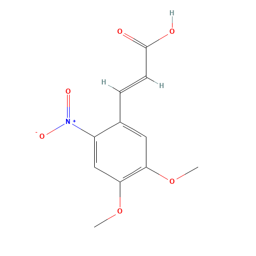 4,5-DIMETHOXY-2-NITROCINNAMIC ACID (CAS: 20567-38-8) - Related Chemical Product