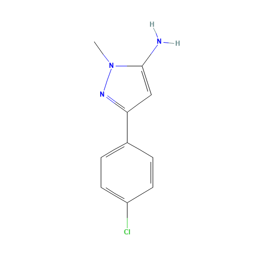 3-(4-CHLOROPHENYL)-1-METHYL-1H-PYRAZOL-5-AMINE (CAS: 126417-82-1) - Related Chemical Product