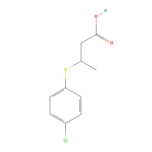 3-(4-CHLOROPHENYLTHIO)BUTYRIC ACID (CAS: 90919-34-9) - Related Chemical Product