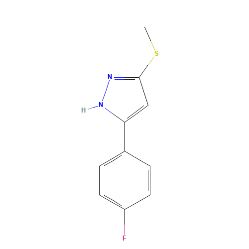 3-(4-FLUOROPHENYL)-5-(METHYLTHIO)PYRAZOLE (CAS: 175137-20-9) - Related Chemical Product