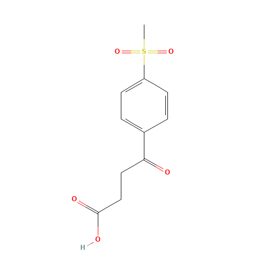 3-(4-METHANESULFONYLBENZOYL)PROPIONIC ACID (CAS: 7028-79-7) - Chemical Structure and Molecular Formula 