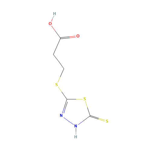 3-(5-MERCAPTO-1,3,4-THIADIAZOL-2-YLTHIO)PROPIONIC ACID (CAS: 57658-21-6) - Related Chemical Product