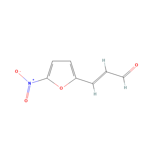 5-Nitrofuran-2-acrylaldehyde (CAS: 1874-22-2) - Chemical Structure and Molecular Formula 