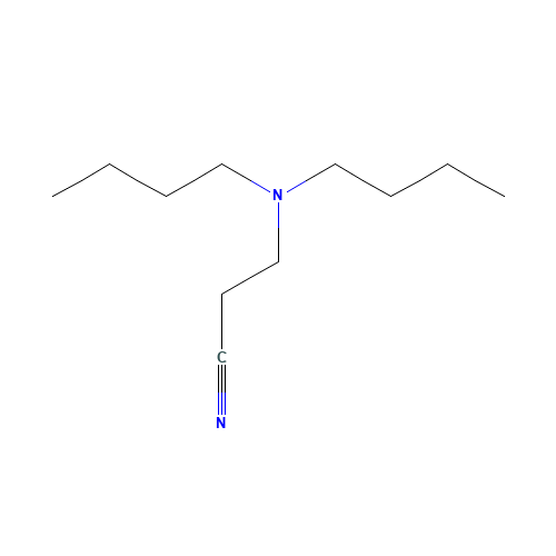 3-(DIBUTYLAMINO)PROPIONITRILE (CAS: 25726-99-2) - Chemical Structure and Molecular Formula 