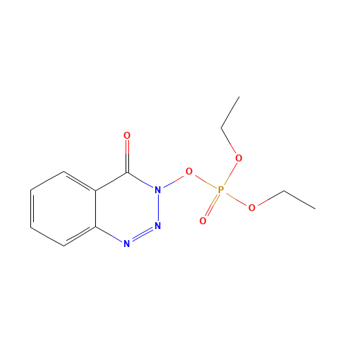 3-(Diethoxyphosphoryloxy)-1,2,3-benzotrizin-4(3H)-one (CAS: 165534-43-0) - Chemical Structure and Molecular Formula 