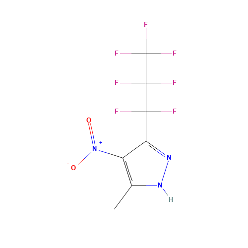3-HEPTAFLUOROPROPYL-5-METHYL-4-NITROPYRAZOLE (CAS: 82633-69-0) - Related Chemical Product