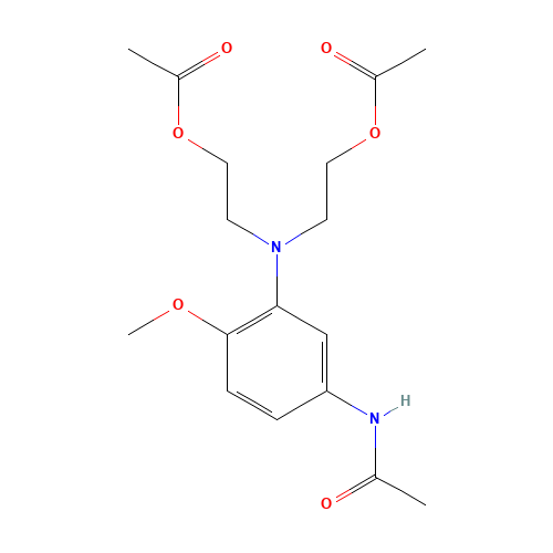 3-(N,N-Diacetoxyethyl)amino-4-methoxyacetanilide (CAS: 23128-51-0) - Related Chemical Product
