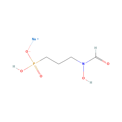 FOSMIDOMYCIN,SODIUM SALT (CAS: 66508-37-0) - Chemical Structure and Molecular Formula 
