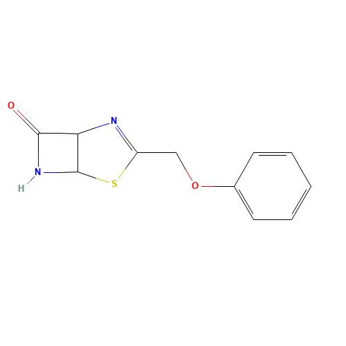 3-(Phenoxymethyl)-4-thia-2,6-diazabicyclo[3.2.0]hept-2-en-7-one (CAS: 71698-17-4) - Related Chemical Product