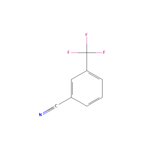 3-(Trifluoromethyl)benzonitrile (CAS: 368-77-4) - Chemical Structure and Molecular Formula 