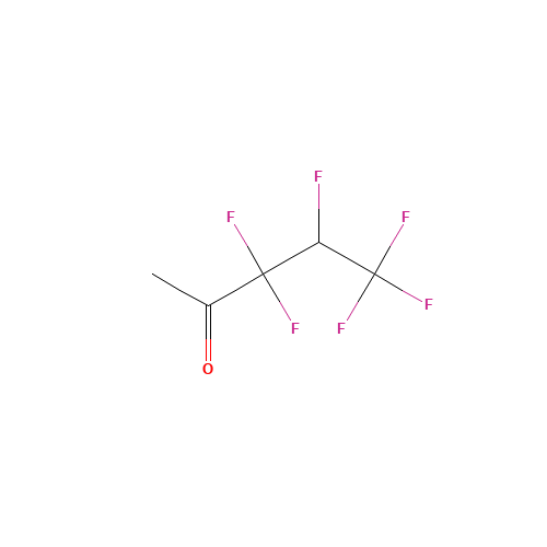 3,3,4,5,5,5-HEXAFLUOROPENTAN-2-ONE (CAS: 60249-67-4) - Chemical Structure and Molecular Formula 