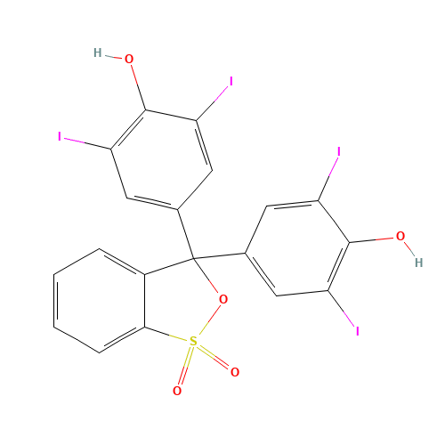 Iodophenol Blue (CAS: 4430-24-4) - Chemical Structure and Molecular Formula 