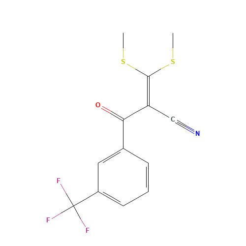 3,3-BIS(METHYLTHIO)-2-[3-(TRIFLUOROMETHYL)BENZOYL]ACRYLONITRILE (CAS: 116492-97-8) - Related Chemical Product