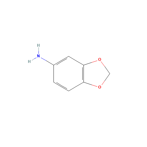 3,4-(Methylenedioxy)aniline (CAS: 14268-66-7) - Chemical Structure and Molecular Formula 