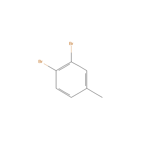 3,4-DIBROMOTOLUENE (CAS: 60956-23-2) - Chemical Structure and Molecular Formula 