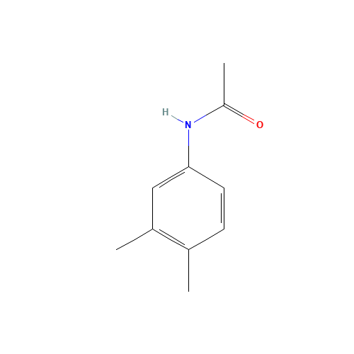 3',4'-DIMETHYLACETANILIDE (CAS: 2198-54-1) - Chemical Structure and Molecular Formula 
