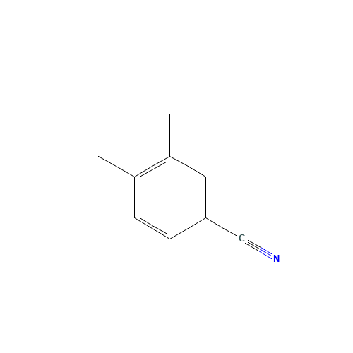 3,4-Dimethylbenzonitrile (CAS: 22884-95-3) - Chemical Structure and Molecular Formula 
