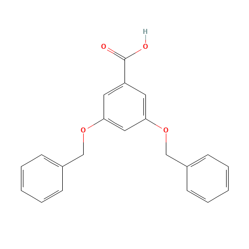3,5-DIBENZYLOXYBENZOIC ACID (CAS: 28917-43-3) - Chemical Structure and Molecular Formula 