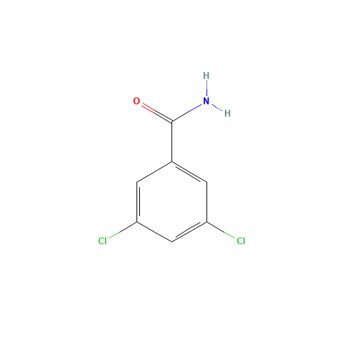 3,5-DICHLOROBENZAMIDE (CAS: 5980-23-4) - Chemical Structure and Molecular Formula 