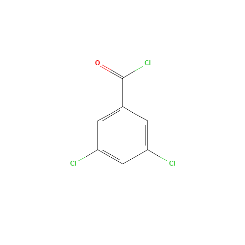 3,5-Dichlorobenzoyl chloride (CAS: 2905-62-6) - Chemical Structure and Molecular Formula 