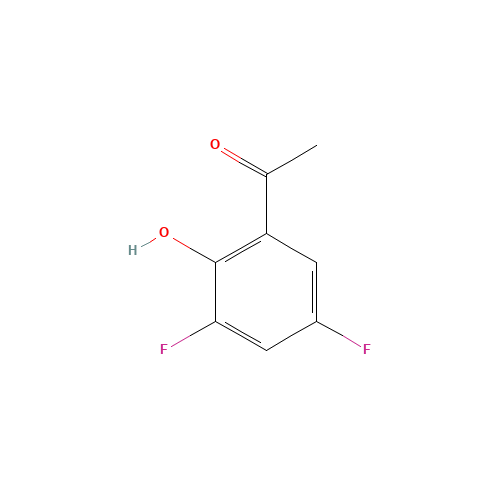 3',5'-DIFLUORO-2'-HYDROXYACETOPHENONE (CAS: 140675-42-9) - Chemical Structure and Molecular Formula 