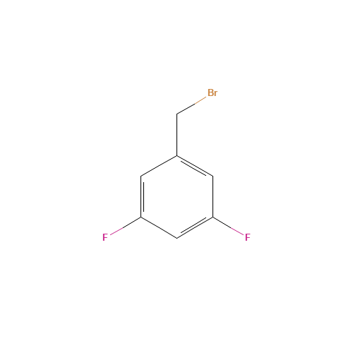 3,5-Difluorobenzyl bromide (CAS: 141776-91-2) - Chemical Structure and Molecular Formula 
