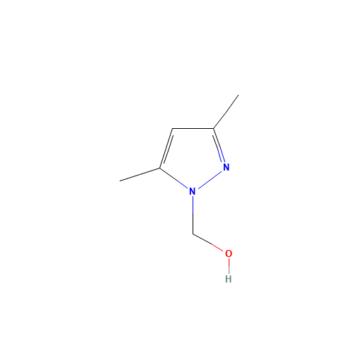 3,5-DIMETHYLPYRAZOLE-1-METHANOL (CAS: 85264-33-1) - Chemical Structure and Molecular Formula 