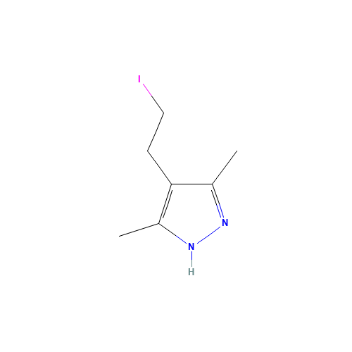 3,5-DIMETHYL-4-(2-IODOETHYL)-1H-PYRAZOLE (CAS: 83467-29-2) - Related Chemical Product