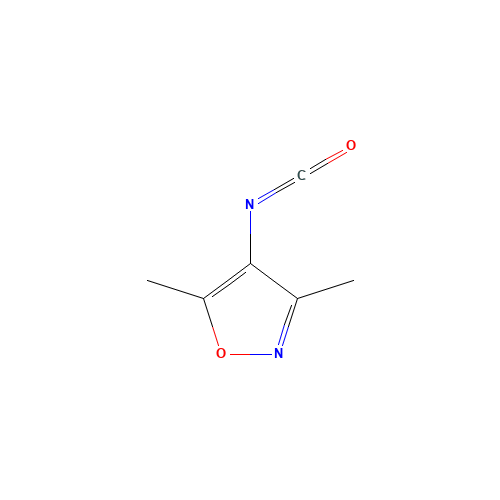 3,5-DIMETHYLISOXAZOL-4-YL ISOCYANATE (CAS: 131825-41-7) - Chemical Structure and Molecular Formula 