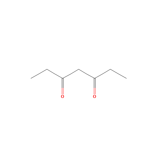 3,5-HEPTANEDIONE (CAS: 7424-54-6) - Chemical Structure and Molecular Formula 