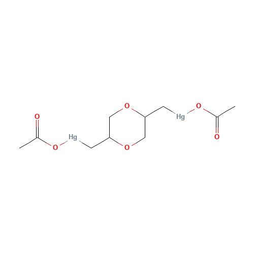3,6(2,5)-BIS(ACETATEMERCURIMETHYL)-1,4-DIOXANE (CAS: 51023-77-9) - Related Chemical Product