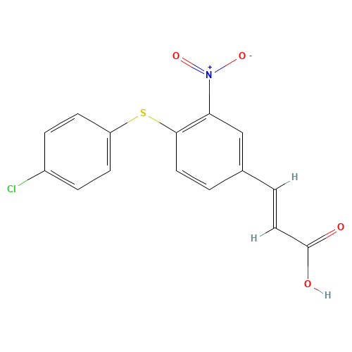 3-[4-[(4-CHLOROPHENYL)THIO]-3-NITROPHENYL]ACRYLIC ACID (CAS: 175278-52-1) - Related Chemical Product