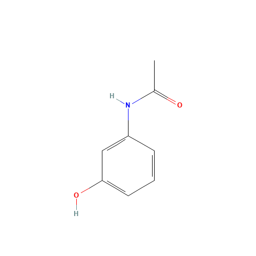 3-ACETAMIDOPHENOL (CAS: 621-42-1) - Chemical Structure and Molecular Formula 