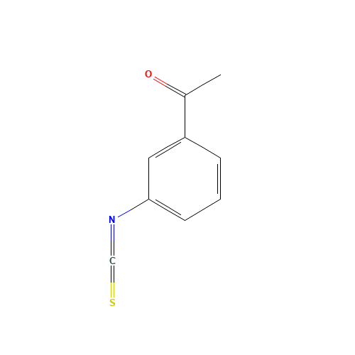 3-ACETYLPHENYL ISOTHIOCYANATE (CAS: 3125-71-1) - Chemical Structure and Molecular Formula 