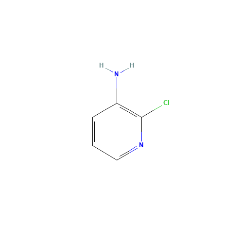 2-Chloro-3-pyridinamine (CAS: 6298-19-7) - Chemical Structure and Molecular Formula 