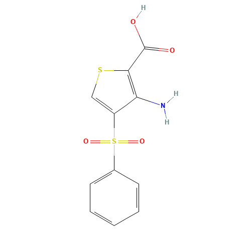 3-AMINO-4-(PHENYLSULFONYL)THIOPHENE-2-CARBOXYLIC ACID (CAS: 175201-59-9) - Related Chemical Product