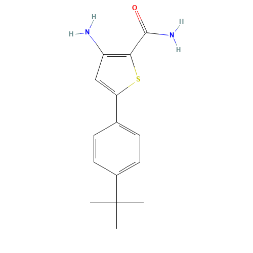 3-AMINO-5-[4-(TERT-BUTYL)PHENYL]THIOPHENE-2-CARBOXAMIDE (CAS: 306935-13-7) - Related Chemical Product